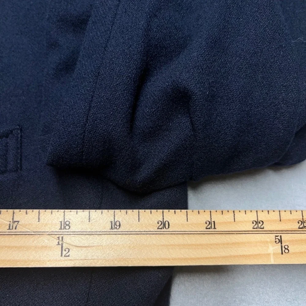 VTG 70's Pendleton Gold Button Blazer 100% Virgin Wool Coat Suit Jacket Navy 40L